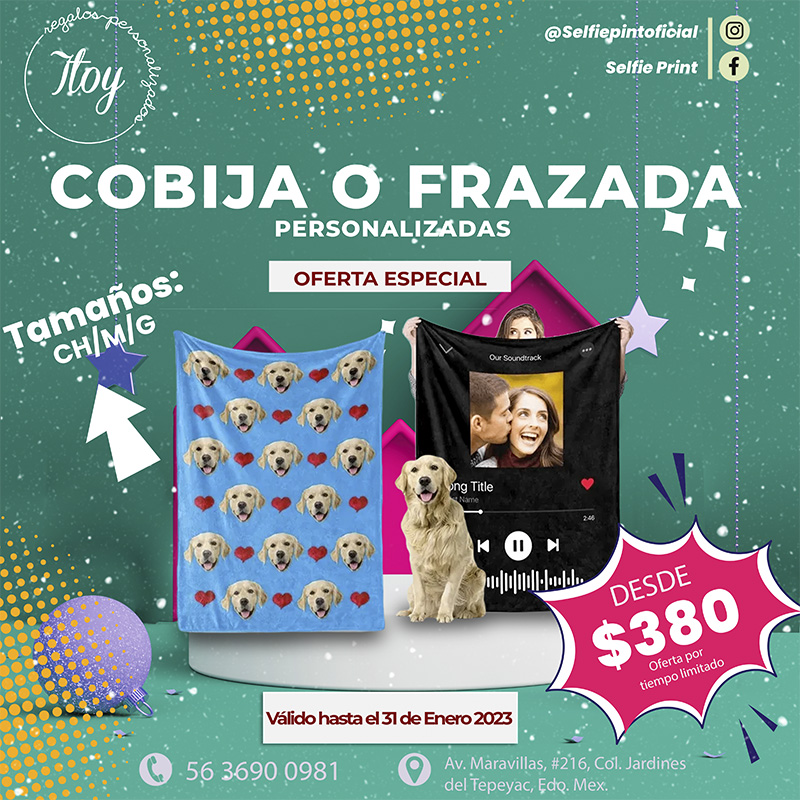 iToy: Regalo personalizado cobija